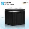 10 Gallon Cooler Side Table, Portable Ice Chest with Built-in Handle, Multifunctional Ice Cooler Outdoor Cocktail Side Table for Camping, Picnic