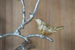 17x5.5x22" Metal Branch Wall Sculptures with Bird Accents, Set of 2