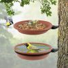 2 Pack hanging foldable hummingbird feeder; bird feeder; bird water feeder; creative bird nest in the garden; with brackets