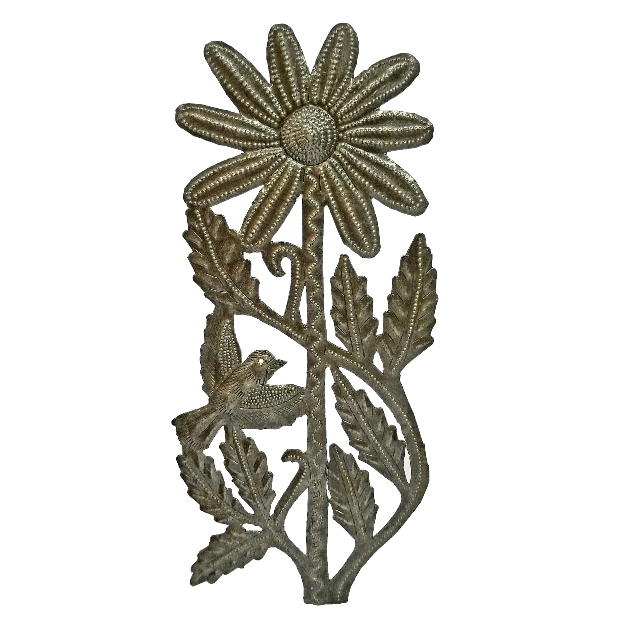 Sunflower with Bird