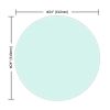 24" Round Tempered Glass Table Top Clear Glass 2/5 Inch Thick Beveled Polished Edge for Indoor Dining or Outdoor Patio