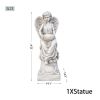 31.3"  Tall Magnesium Oxide Sculpture Lifelike Angel Design for Garden and Home Dcor
