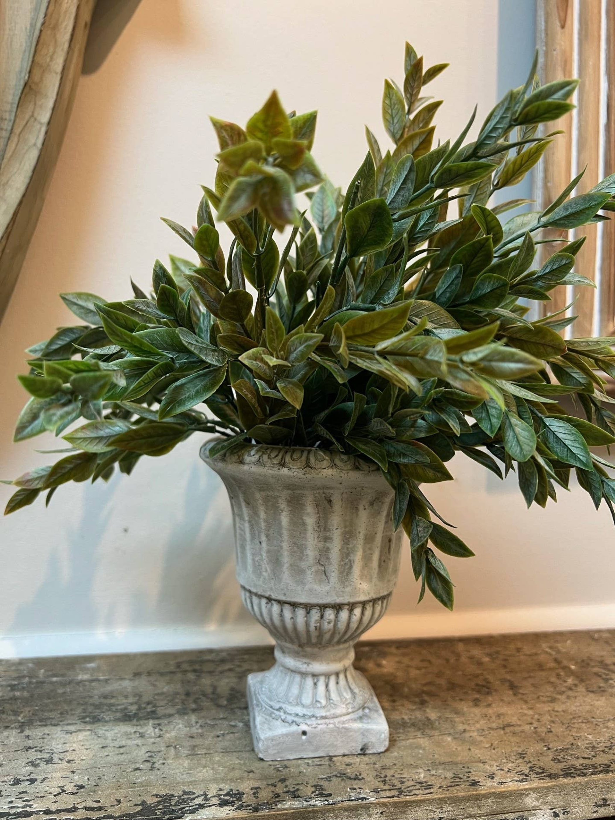 Cement Pedestal Planter Urn