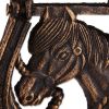 Rustic Horseshoe Cast Iron Door Knocker - Durable and Stylish Entryway Decor