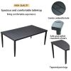 7-Piece Outdoor Patio Aluminum Furniture, Modern Dining Set