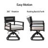 7-Piece Outdoor Patio Aluminum Furniture, Modern Dining Set