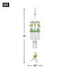 Eco-Friendly Hummingbird Wind Chime - Vibrant Green Garden Decor