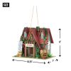 Rustic Cottage Winery Birdhouse for Garden Decor and Birdwatching