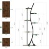 63-inch Tall Modern 6-Shelf Indoor Plant Stand Shelving Unit