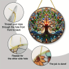 CIFbuy Tree of Life Wall Art Colorful Stained Glass Design Smooth Edges Indoor Outdoor Decor Housewarming Gift Acrylic Suncatcher (TikTok