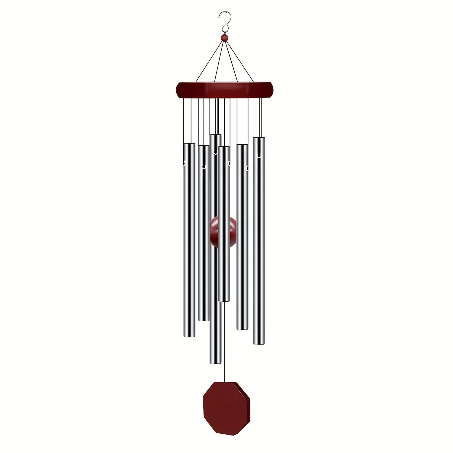 1pc Memorial Wind Chimes Outdoor Large Deep Tone, Wind Chime Outdoor Sympathy Wind-Chime Personalized With 6 Tuned Tubes