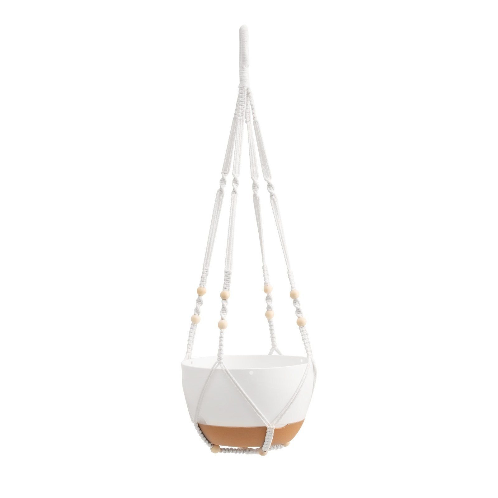 Hanging Planters, 10 Inch Self-Watering Hanging Planter, 2 Pack Flower Pots with Drainage Hole & 2 Kinds of Plant Hangers, Plastic Basket Pots, for Ga