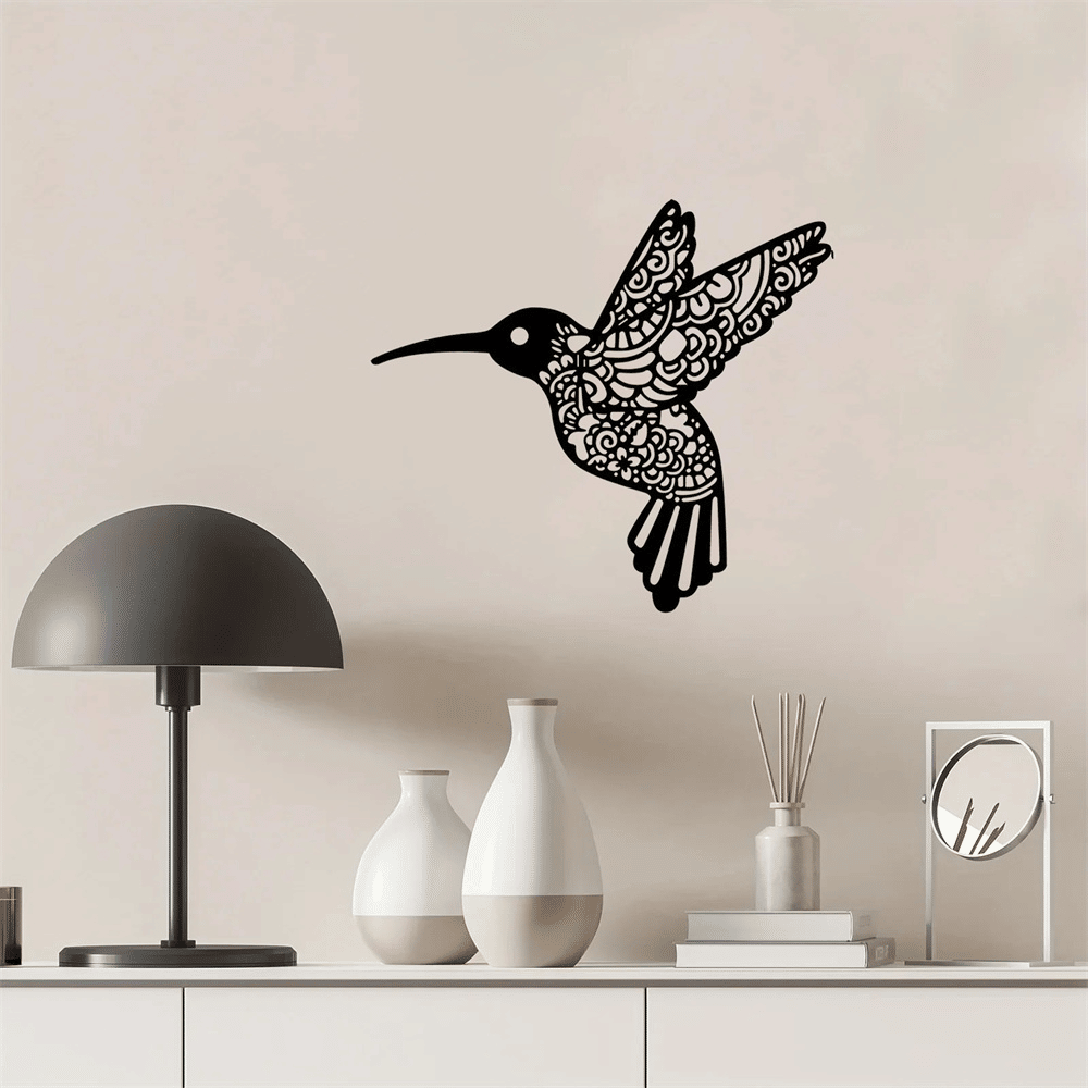 CIFbuy Vintage Hummingbird iron Wall Art Garden Patio Living Room Wall Decor Indoor Outdoor (TikTok, temu pick-up service)