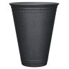 16.1" D × 20.1" H Asti Tall Black 100% Recycled Resin Tall Planter