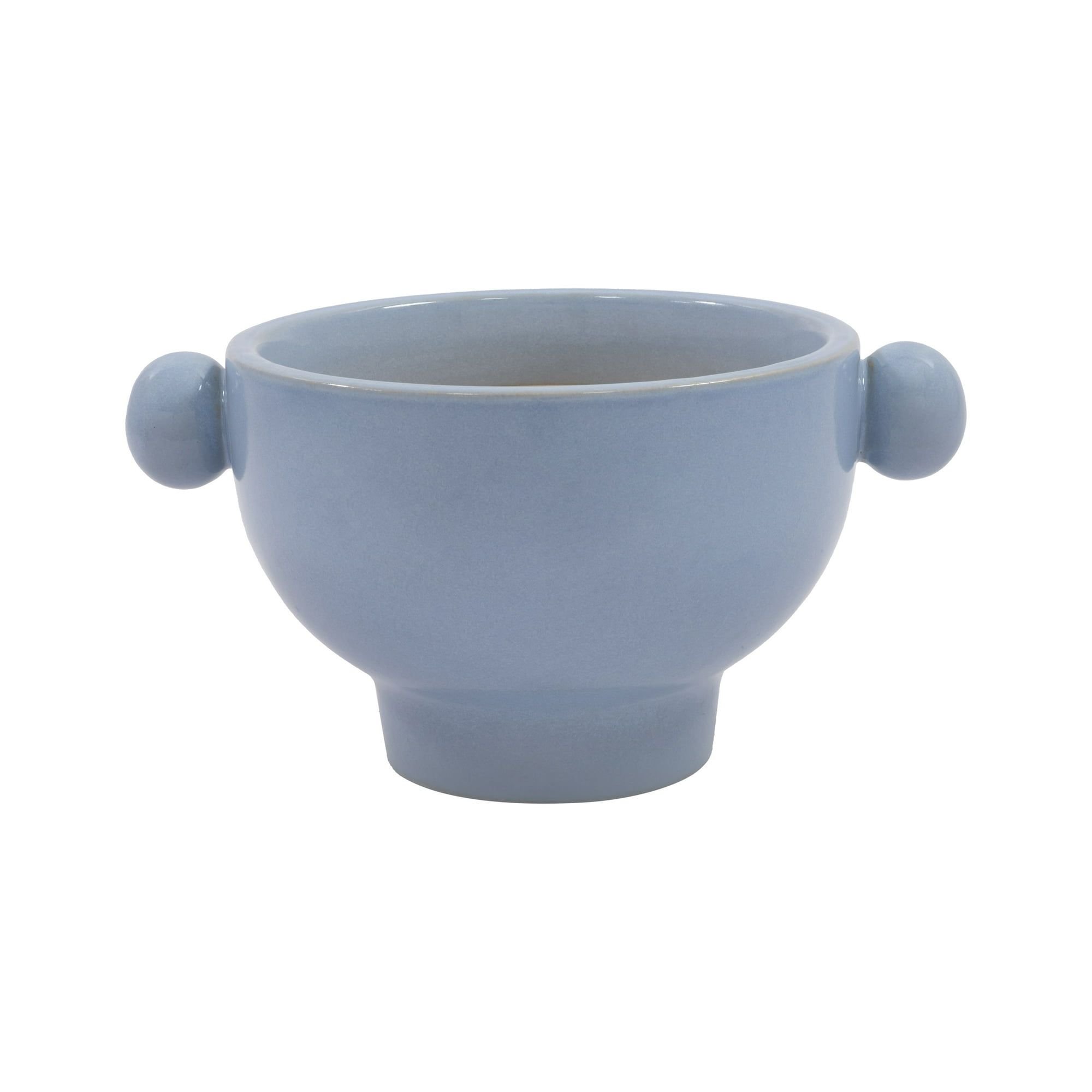 7" Cornflower Handled Ceramic Planter
