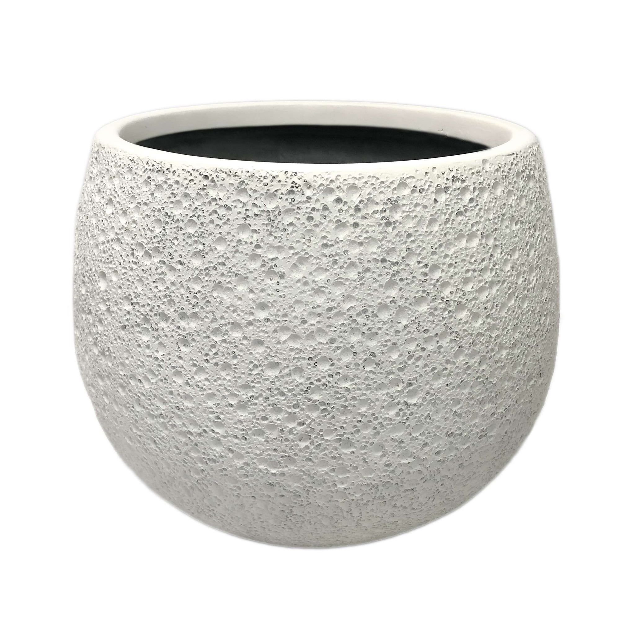 13 inch Resin Moon Planter Luna Planter - Durable Weather-Resistant Pot