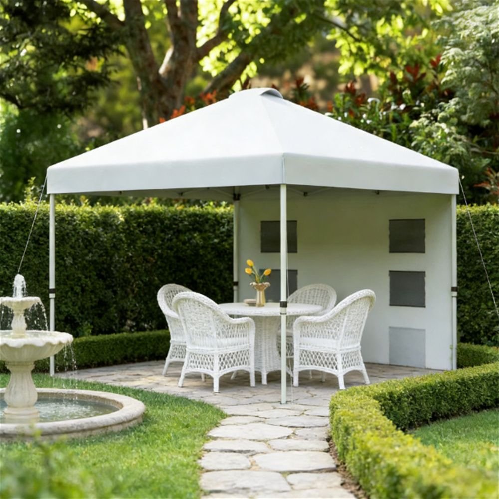 Pop up canopy, sunshade, pergola, white