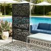 Privacy fence screen, outdoor privacy screen, plant climbing frame, black