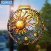 CIFbuy Acrylic Sun Moon Window Clings Hanging Ornament Colorful Light Catcher for Home Garden Decor (TikTok, temu pick-up service)