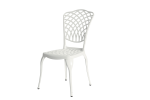 Bistro Set 3 Piece Rustproof Cast Aluminum Patio Furniture Sets 2 Chairs and 1 Round Table Outdoor, Garden, Patio, Balcony, white