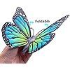 Metal Butterfly Wall Art Outdoor Decor - 4 Pack 9.8in Butterflies Wall Sculpture Hanging Decor for Outdoor and Indoor, Balcony Yard Patio Fence Garden