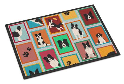 NEW Lots of Border Collie Doormat Front Door Mat Indoor Outdoor Rugs for Entryway, Non Slip Washable Low Pile, 18H X 27W