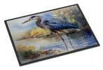 Blue Heron Doormat Front Door Mat Indoor Outdoor Rugs for Entryway, Non Slip Washable Low Pile, 24H X 36W