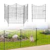4 Panels Metal Decorative Garden Fence No Dig Animal Dog Barrier Garden Temporary Border Fencing for Yard Patio Outdoor 4 Panels 36"(L)Ã—39"(H)+1 Gate