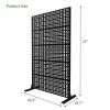 Metal Privacy Screens 72" H x 43.3" W Outdoor and Indoor Divider with Freestanding Decorative Privacy Screen Stylish Divider for Balcony, Patio