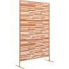 Outdoor privacy screen, decorative privacy fence, room divider, brown