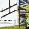 Outdoor privacy screen, decorative privacy fence, room divider, black