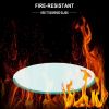 24" Round Tempered Glass Table Top Clear Glass 2/5 Inch Thick Beveled Polished Edge for Indoor Dining or Outdoor Patio