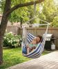 Hammock Chair Swing, Heavy-Duty Hanging Rope Swing Seat Supports 500 Lbs, Ideal for Outdoor Patio