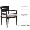 7-Piece Outdoor Patio Aluminum Furniture, Modern Dining Set