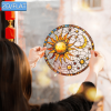 CIFbuy Acrylic Sun Moon Window Clings Hanging Ornament Colorful Light Catcher for Home Garden Decor (TikTok, temu pick-up service)