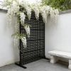 Metal Privacy Screens 72" H x 43.3" W Outdoor and Indoor Divider with Freestanding Decorative Privacy Screen Stylish Divider for Balcony, Patio