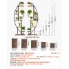 Plant Stand Indoor with Grow Lights, 63 in Tall 6-Tiered Lighted Plant Shelf, 2 Pack Metal Corner Plants Holder, 3 Timer & 10 Brightness, Half-Moon Sh