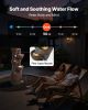 Outdoor Water Fountain, 49.61 in Height Fountain and Waterfall, 5-Tier Floor Standing Jar-Shaped Cascading Fountains with LED Light and Pump, for Outd