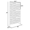 Outdoor privacy screen, decorative privacy fence, room divider, black
