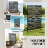 Outdoor privacy screen, decorative privacy fence, room divider, black