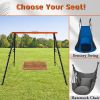 Swing Sets for Backyard, Outdoor Porch Swing Frame, Hammock Chair Stand Only, Max Load 550Lbs A-Frame Swing Stand, Swing Set for Patio, Playground, Pa