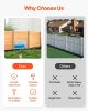 Wood Privacy Fence, 38" W x 42" L, 2 Panel Solid Air Conditioner Fence Screen, Pool Equipment Enclosure with Metal Stakes, Easy DIY Installation, Outd