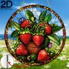 CIFbuy Acrylic Strawberry Hanging Decor Colorful Window Wall Art Garden Ornament Unique Gift for Nature Lovers(TikTok, temu pick-up service)