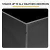 Metal Garden Bed with Trellis, 43 Inch Height Metal Planter Box with Trellis, Garden Box for Climbing Plants Vegetable