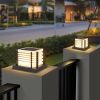 Outdoor Solar Powered Post Light, Outdoor LED Cap Light  for Garden Patio Lawn Yard Terance