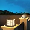 Outdoor Solar Powered Post Light, Outdoor LED Cap Light  for Garden Patio Lawn Yard Terance
