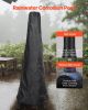 VEVOR Chiminea, 20 Inch Outdoor Wood Burning Firepit, Conical Fireplace for BBQ & Warming, Outside Wooden Fire Pit with Grill Mesh