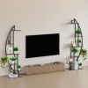 Plant Stand Indoor with Grow Lights, 63 in Tall 6-Tiered Lighted Plant Shelf, 2 Pack Metal Corner Plants Holder, 3 Timer & 10 Brightness, Half-Moon Sh