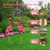 2-Piece Flamingo Garden Statue Set