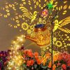 Solar Watering Can Lights, Hummingbird Hanging Lanterns Outdoor, Birthday Gifts for Christmas Mom Women Grandma , Waterproof Solar Lights Garden Decor